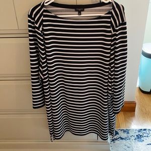 3x Talbots black and white striped boat neck tunic